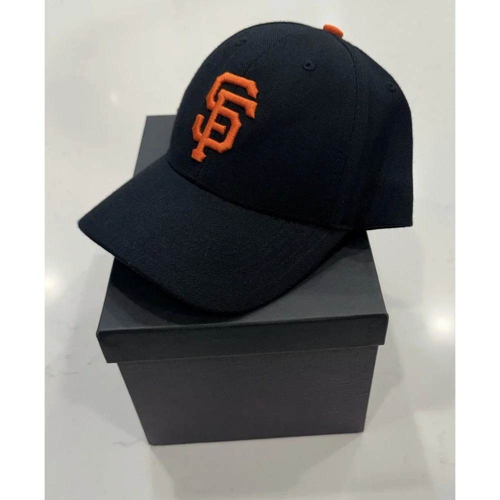47 Brand San Francisco Giants Major League Baseball Cap Hat Black Orange OSFM
